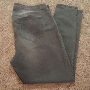 Dark gray super skinny jeans
